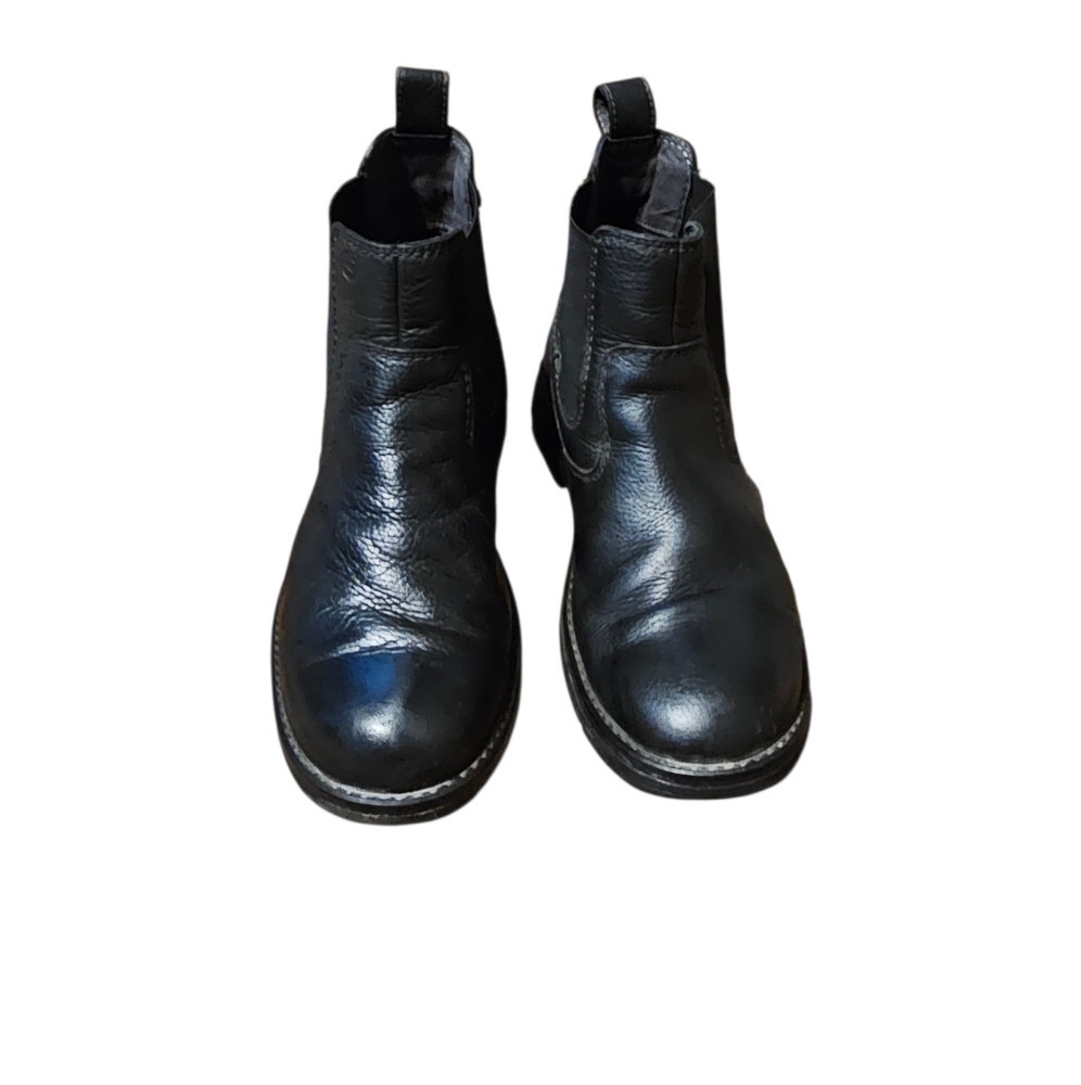 Clarks Men's Black Leather Pull On Ankle Boots Size 10